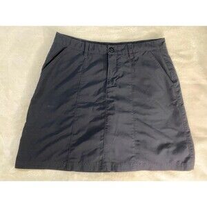 Patagonia Inter Continental Hideaway Skort Womens Black Nylon Hiking Skirt Sz 10